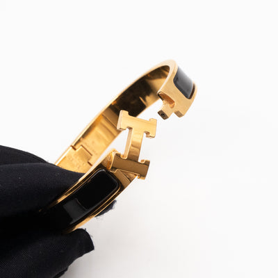 Clic H Bracelet GM Black Gold
