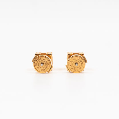 Cage d'H Earrings Orange Gold