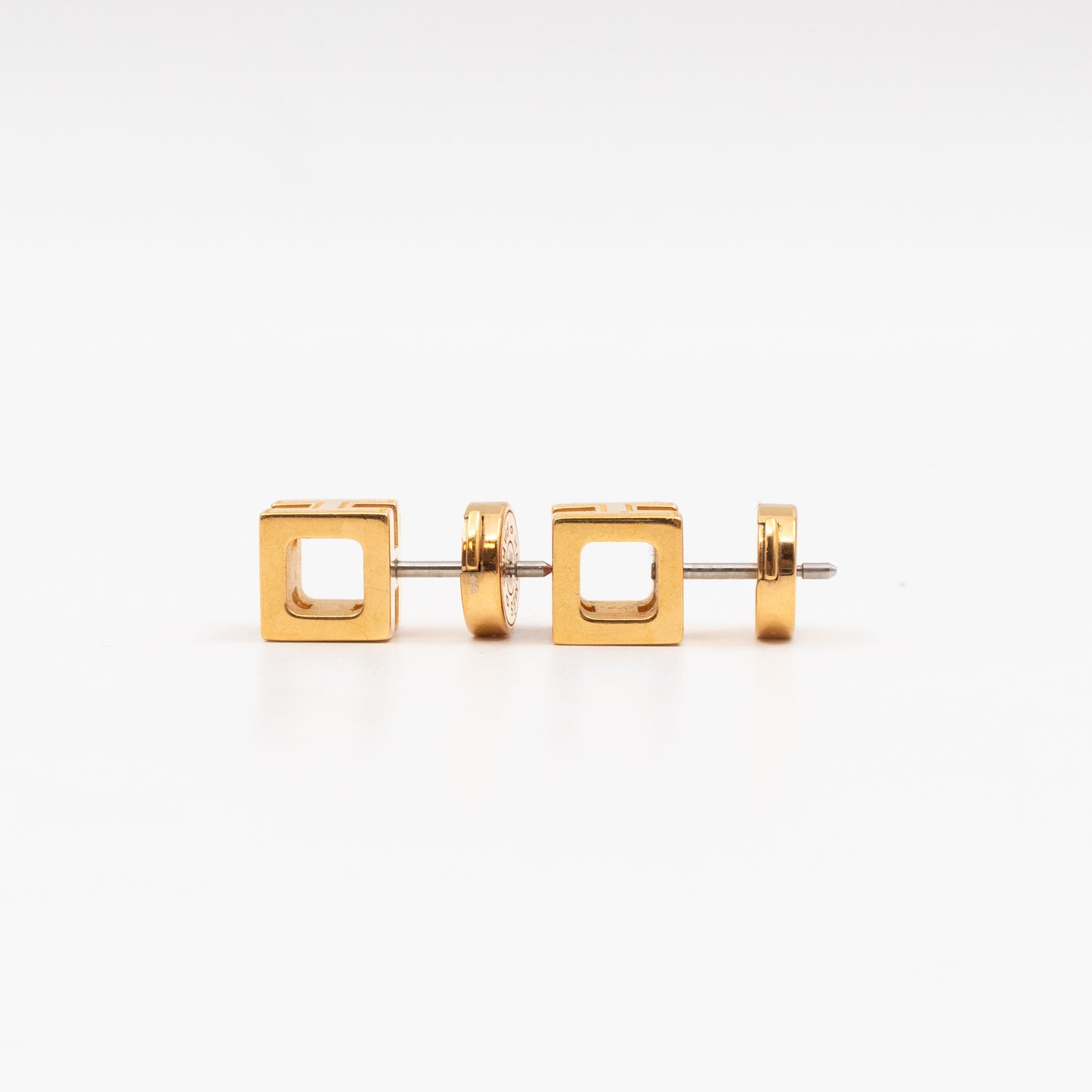 Cage d'H Earrings Orange Gold