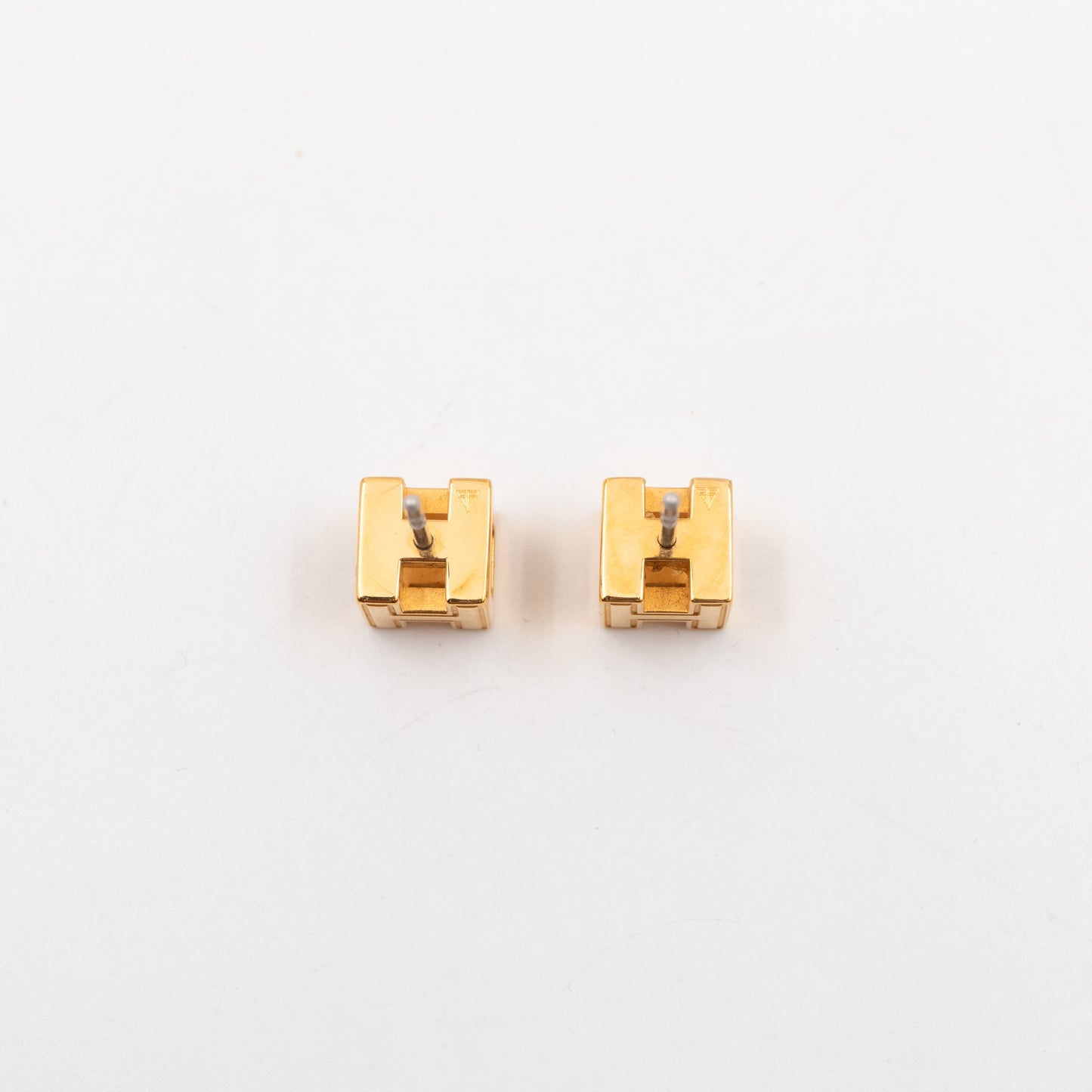 Cage d'H Earrings Orange Gold