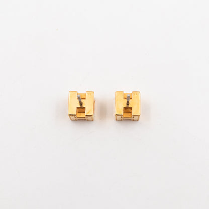 Cage d'H Earrings Orange Gold