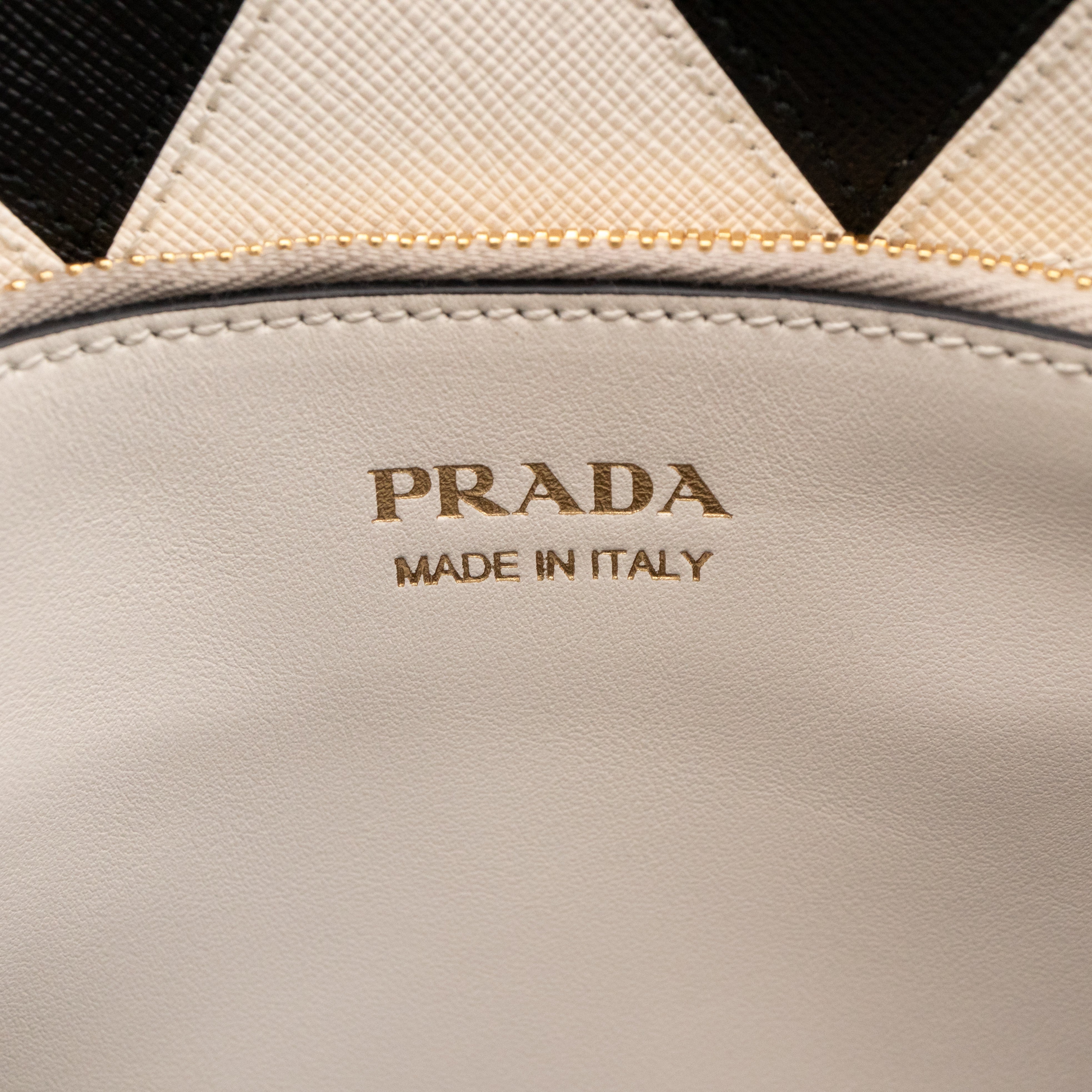 Paradigme Bag White Greche Saffiano City Calfskin