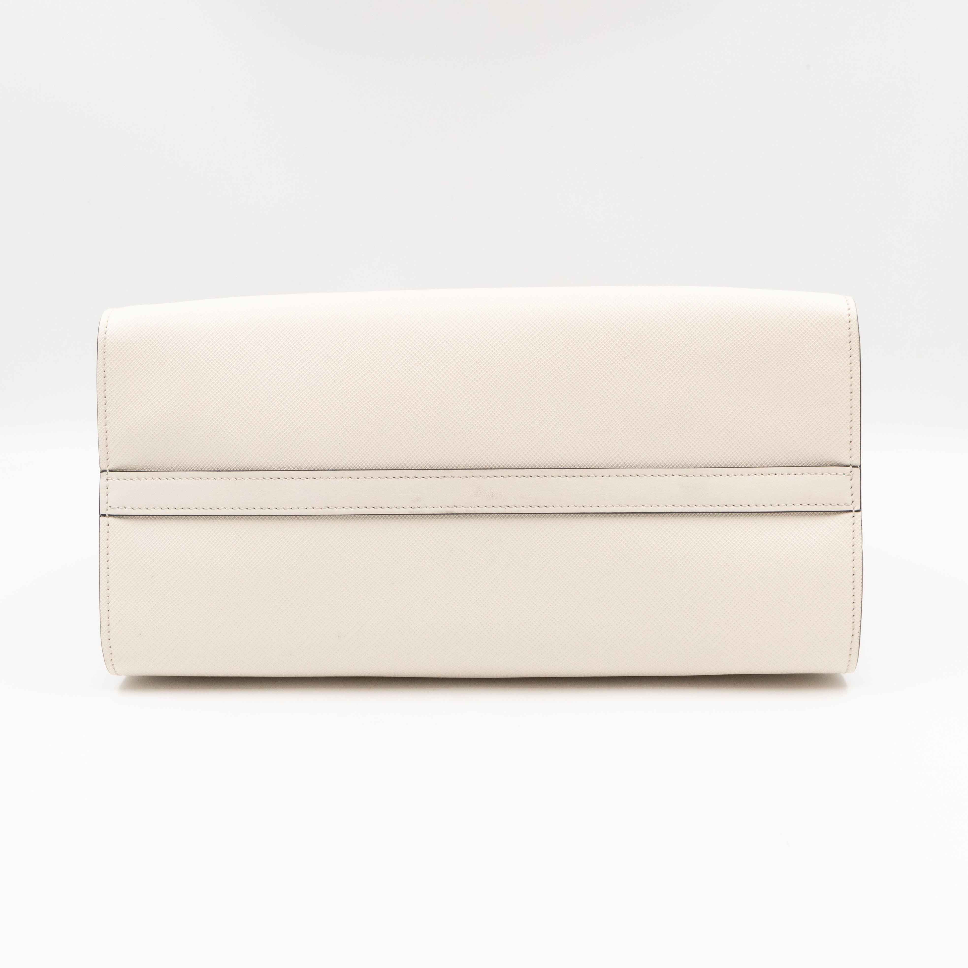 Paradigme Bag White Greche Saffiano City Calfskin
