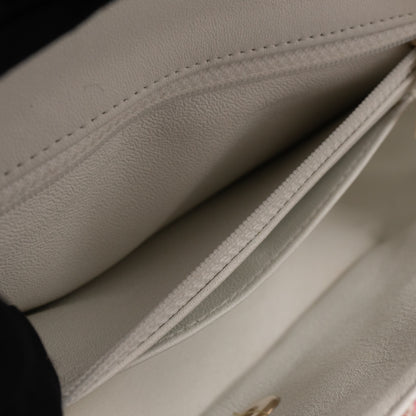 Classic Mini Rectangular Bag Braided Tweed Sequin White Pink