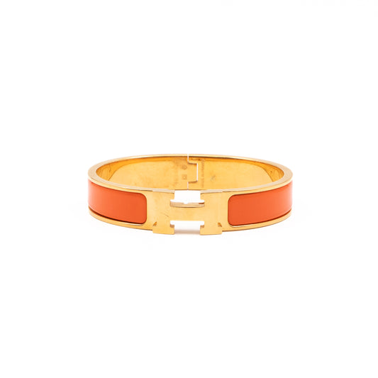 Clic H Bracelet PM  Orange Gold