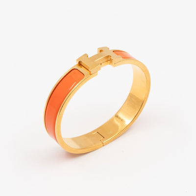 Clic H Bracelet PM  Orange Gold