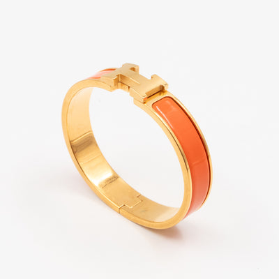Clic H Bracelet PM  Orange Gold