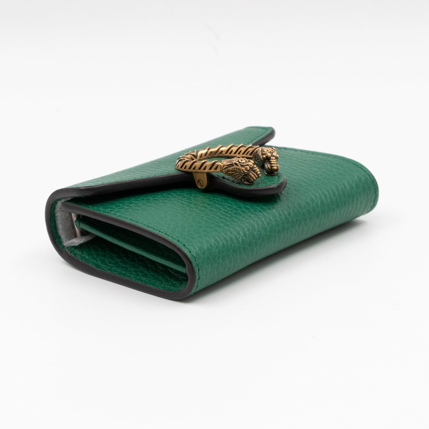 Dionysus Chain Coin Purse Green Leather