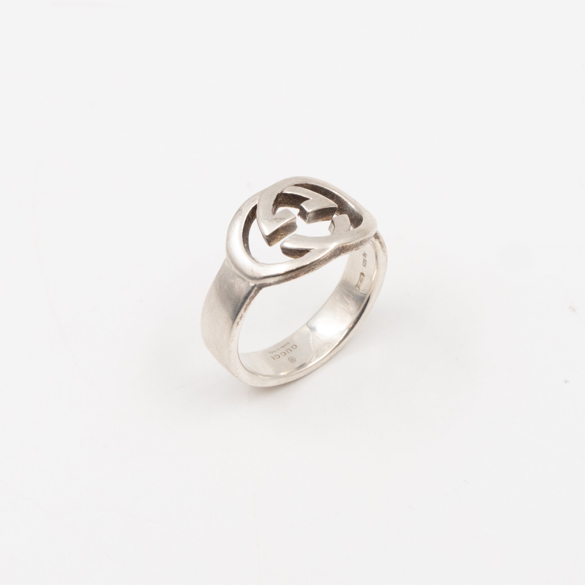 Interlocking G Ring 925 Silver