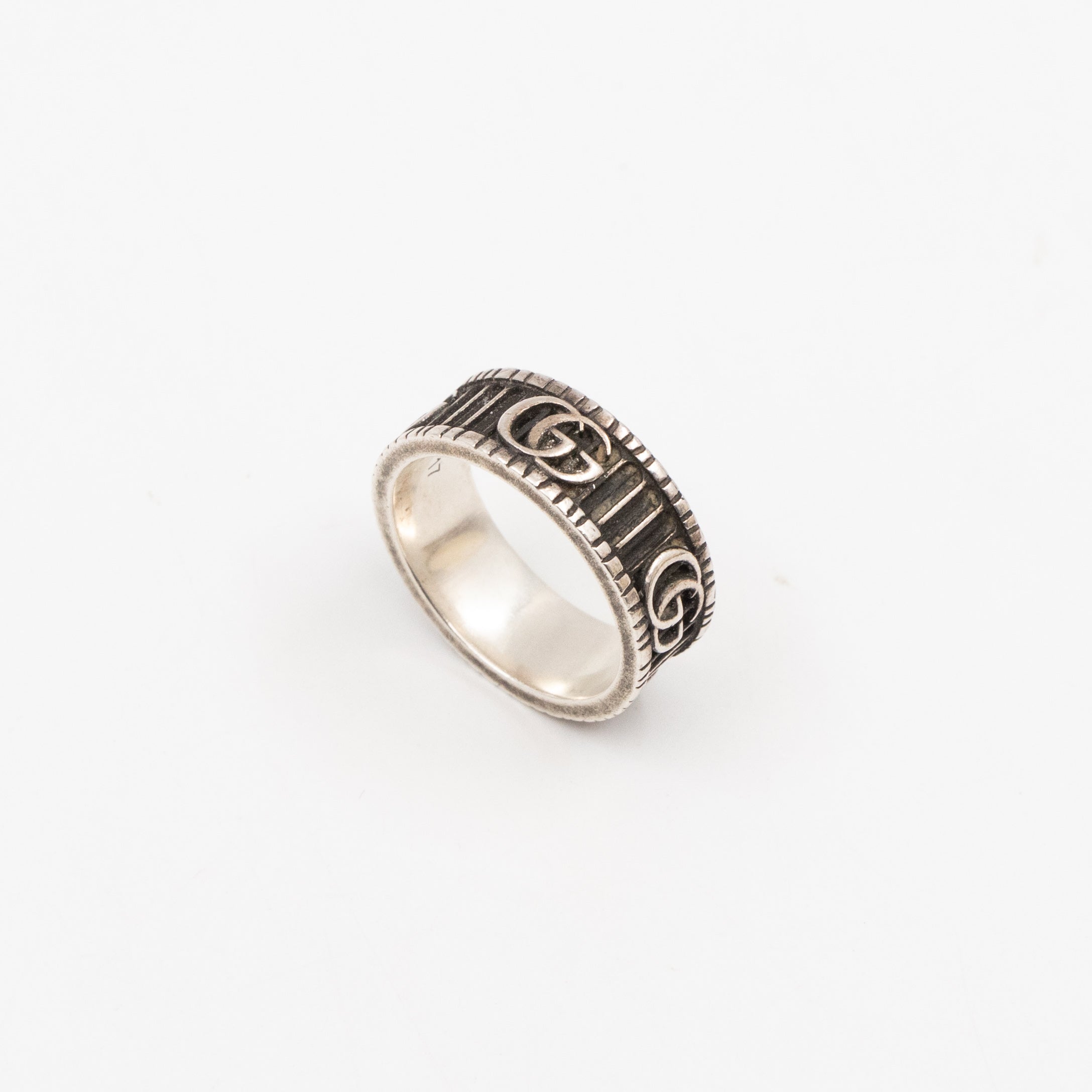 Ring with Double G 925 Silver