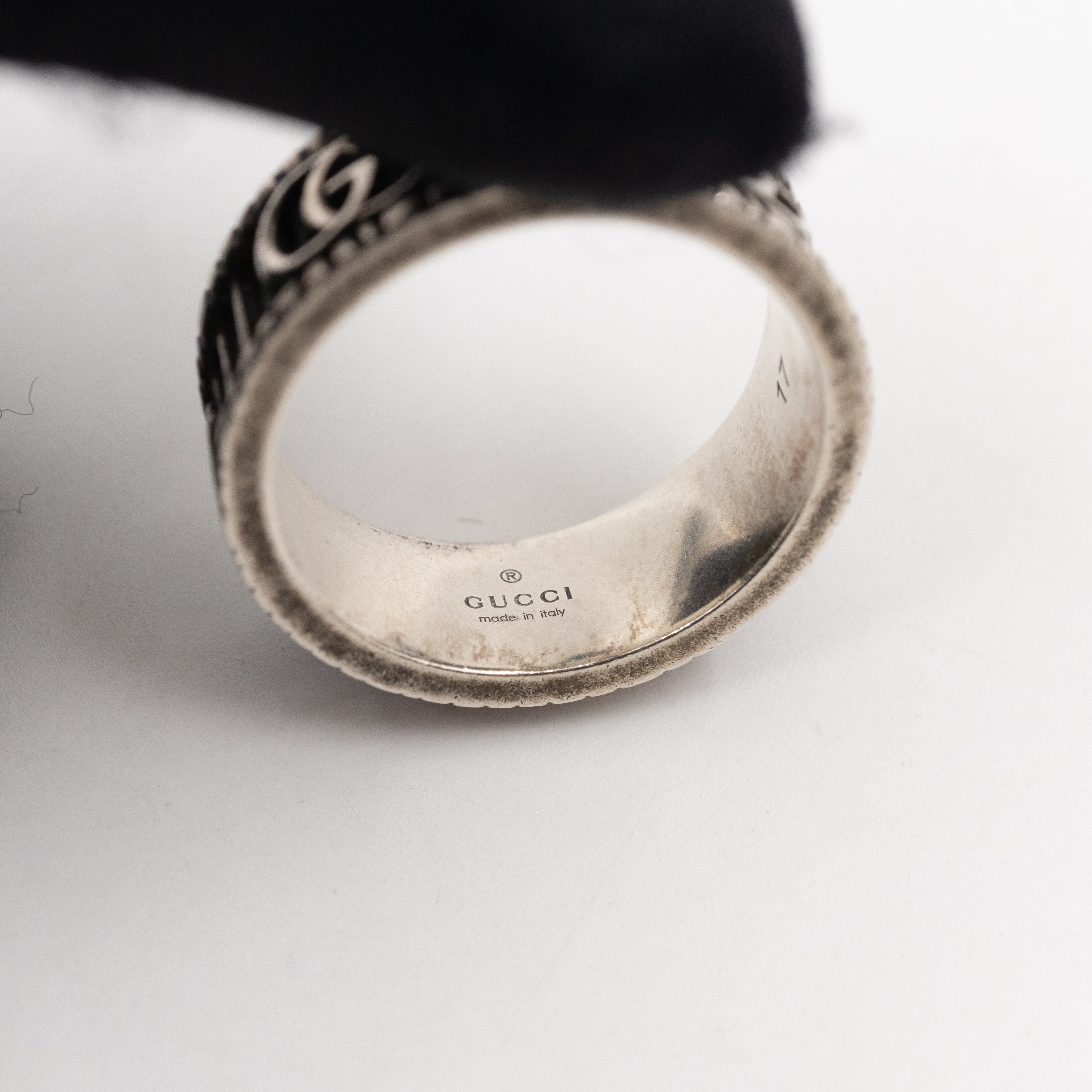 Ring with Double G 925 Silver