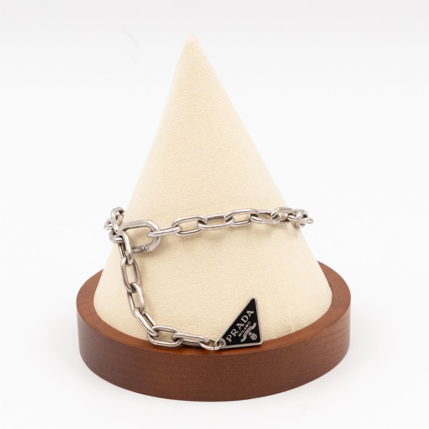 Triangle Charm Logo Bracelet 925 Silver