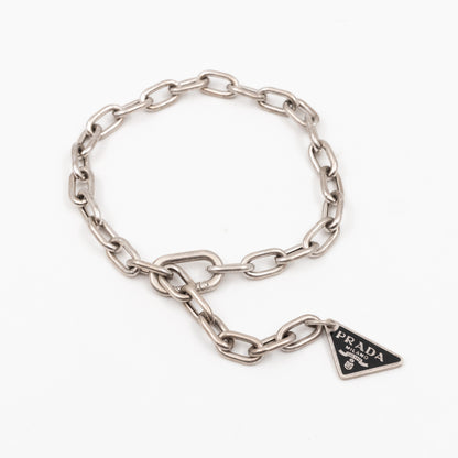 Triangle Charm Logo Bracelet 925 Silver