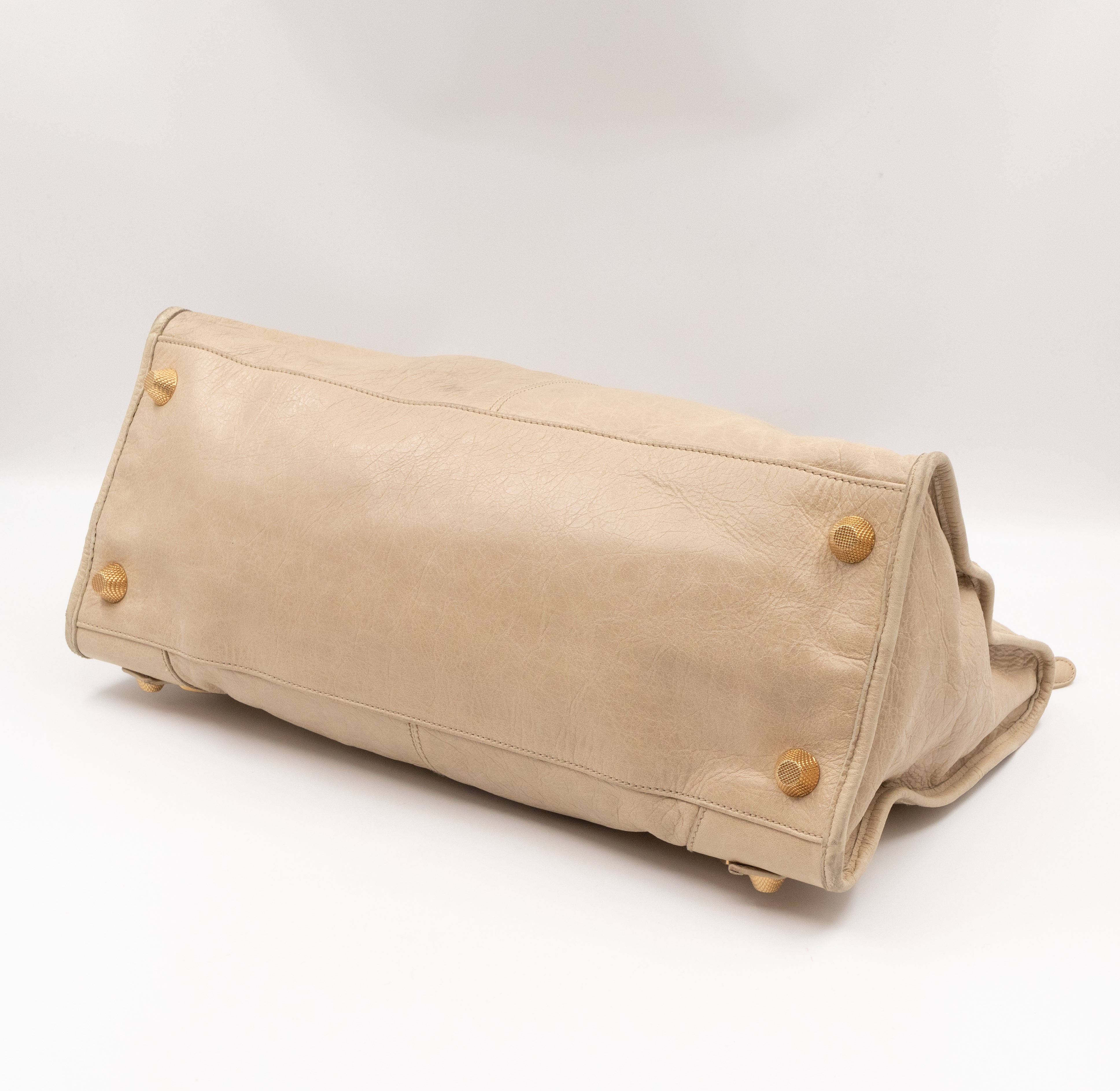 Work Giant 21 Beige Leather Gold