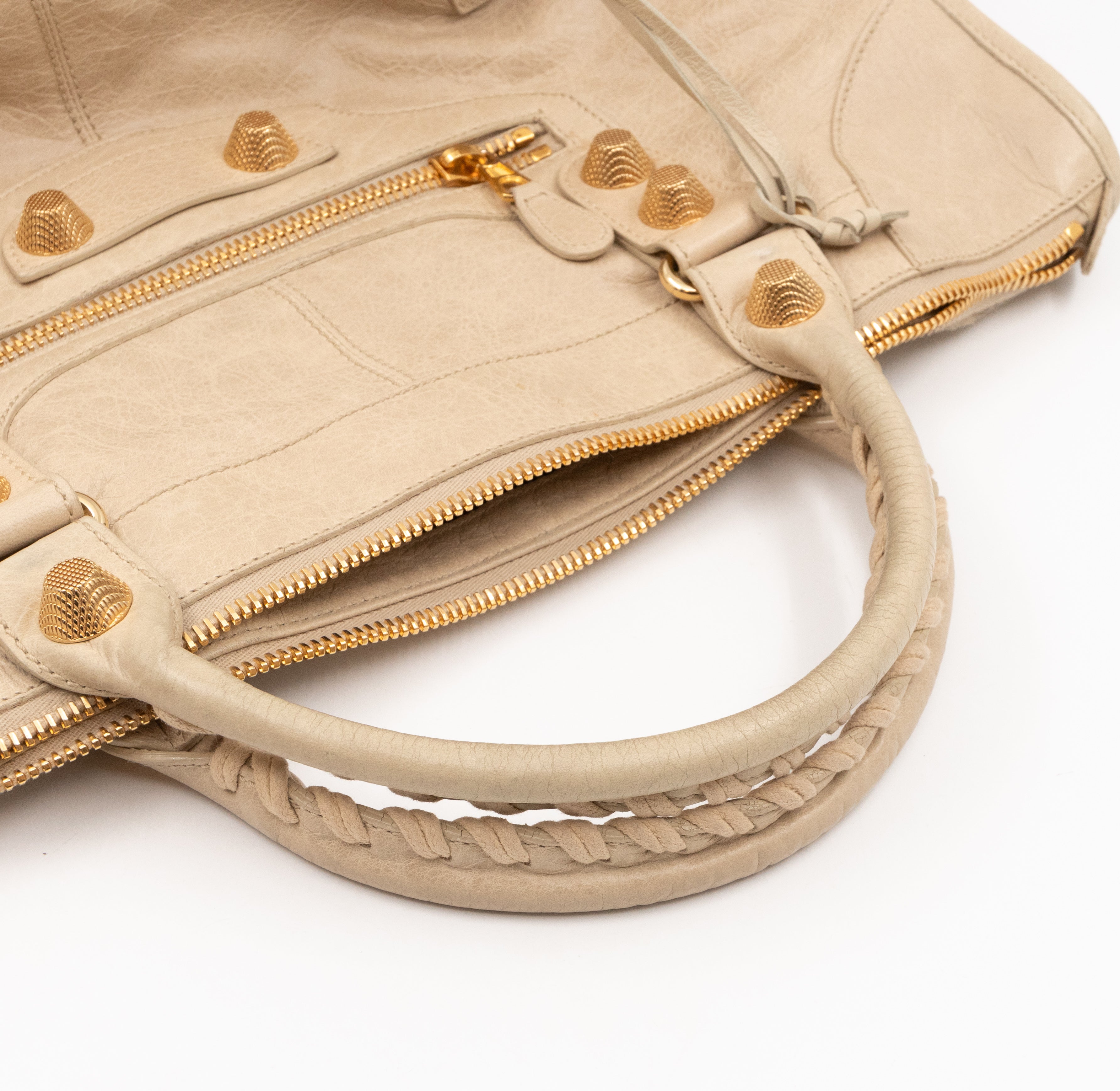 Work Giant 21 Beige Leather Gold