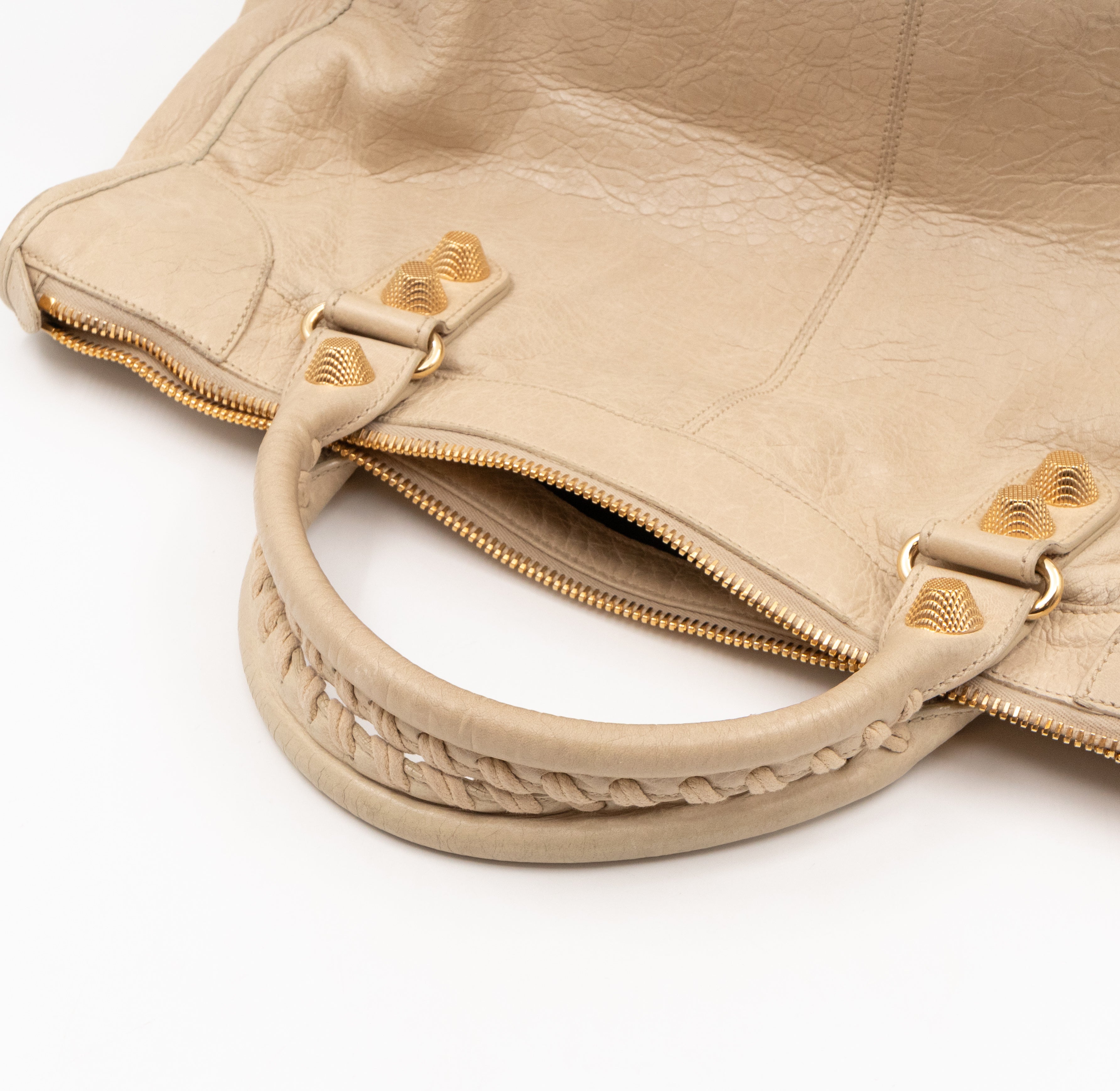 Work Giant 21 Beige Leather Gold
