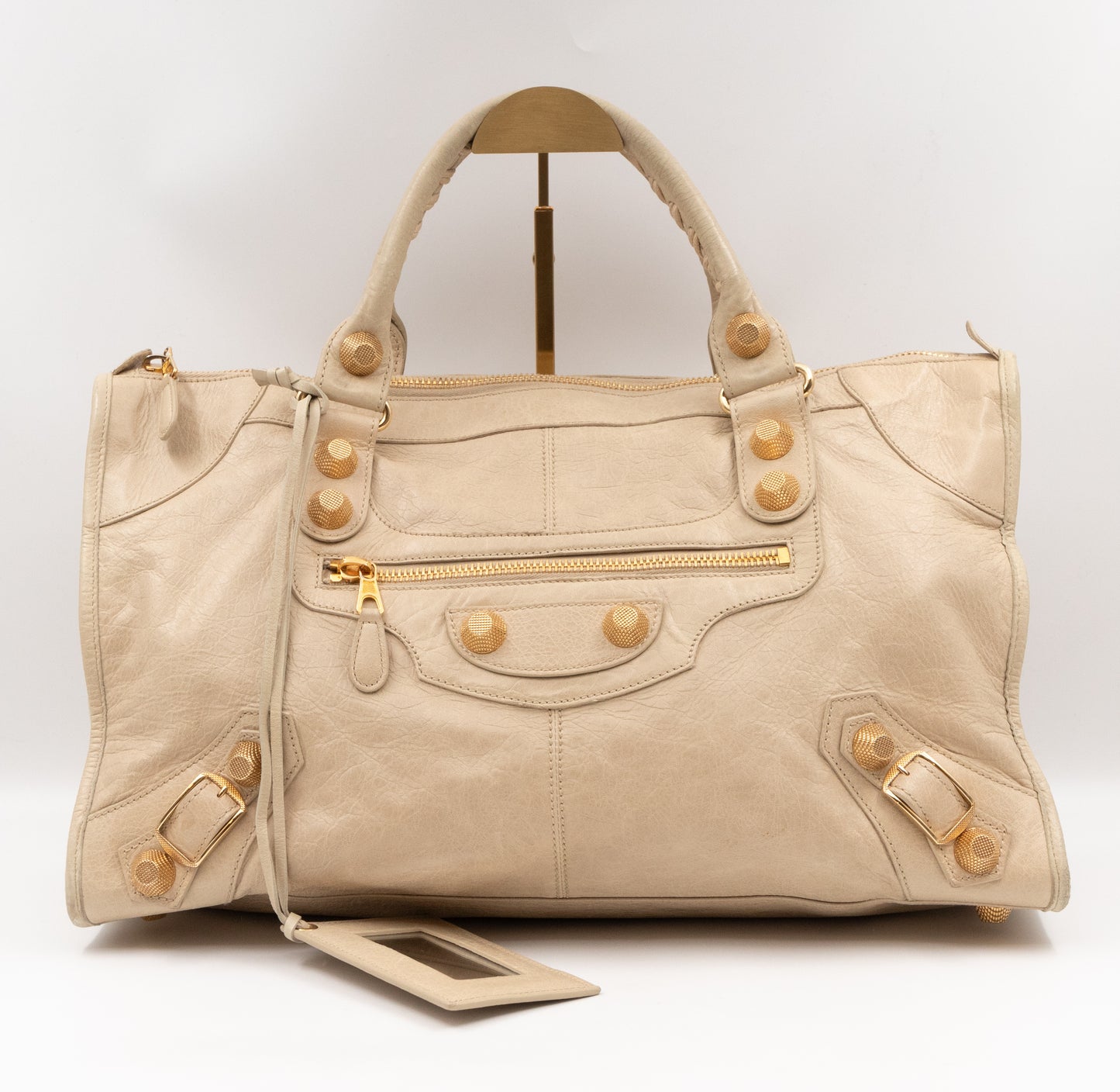 Work Giant 21 Beige Leather Gold