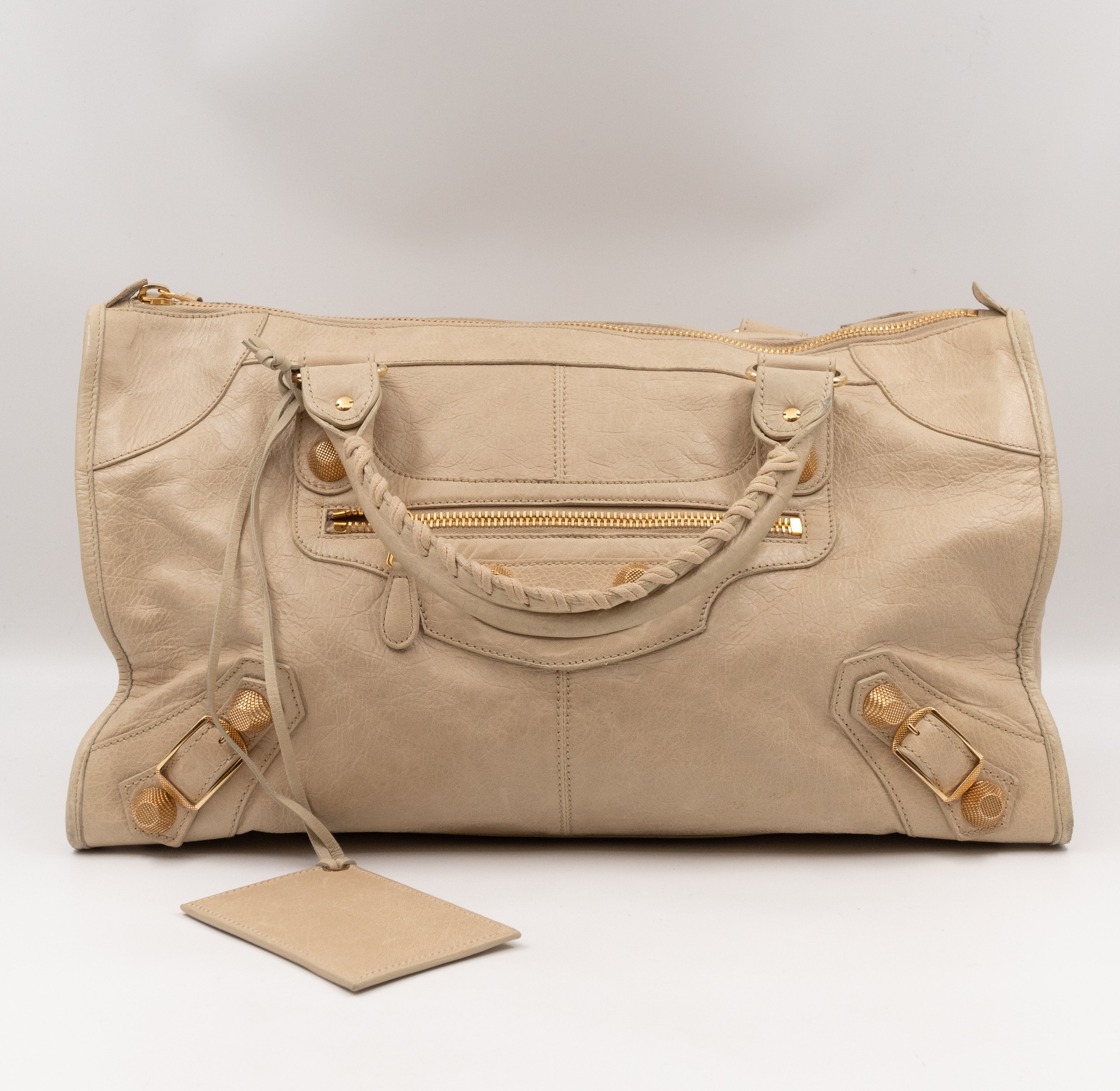 Work Giant 21 Beige Leather Gold