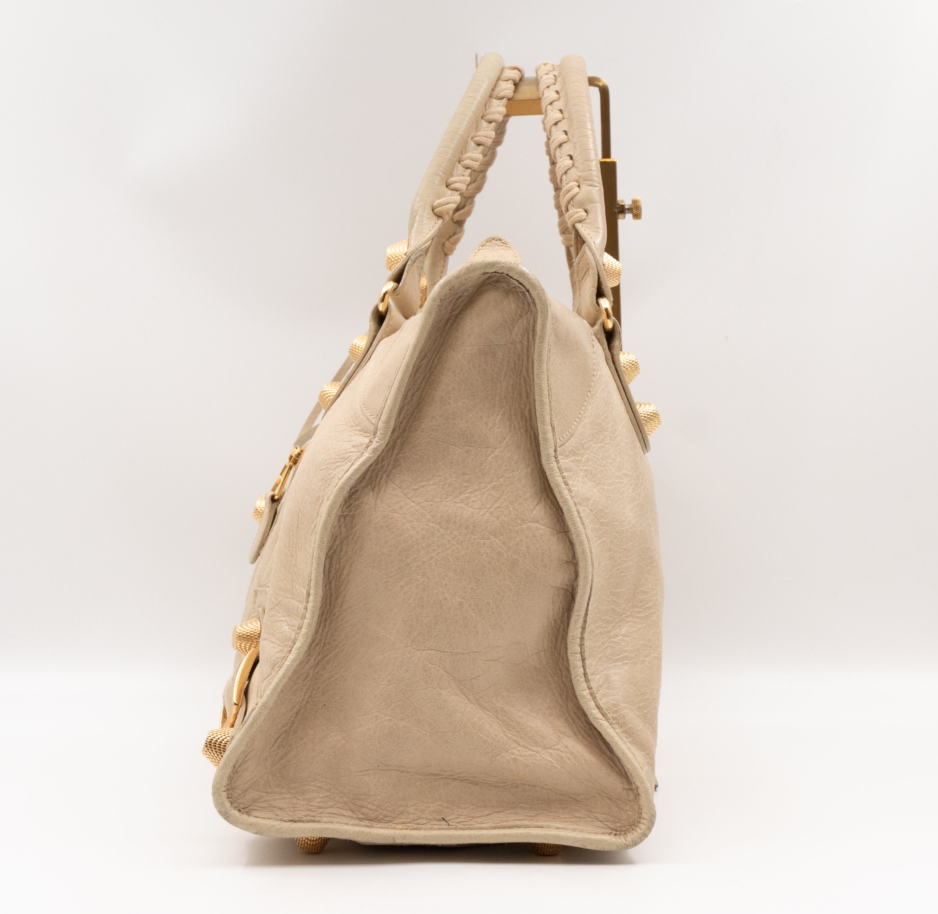 Work Giant 21 Beige Leather Gold