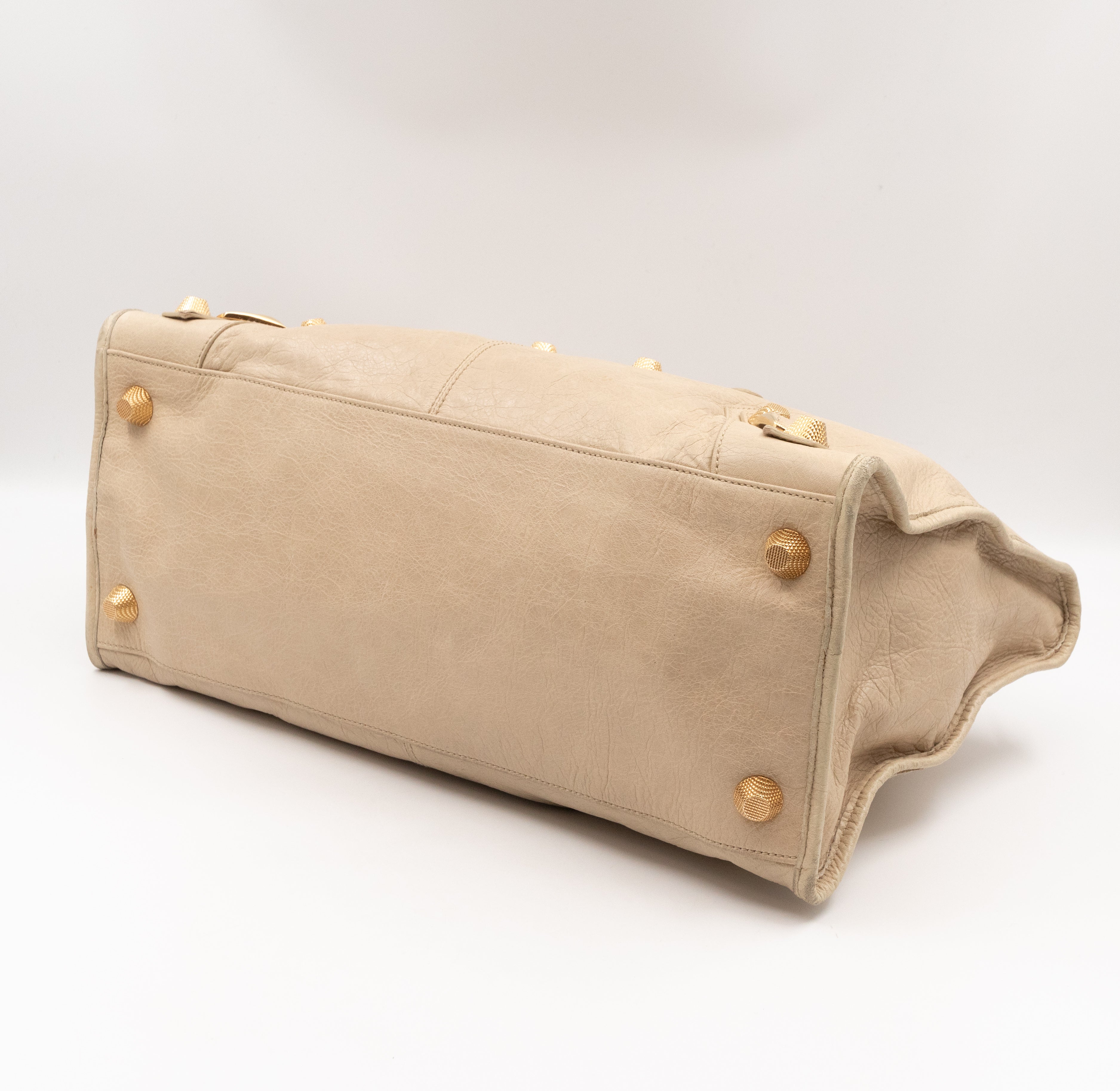 Work Giant 21 Beige Leather Gold