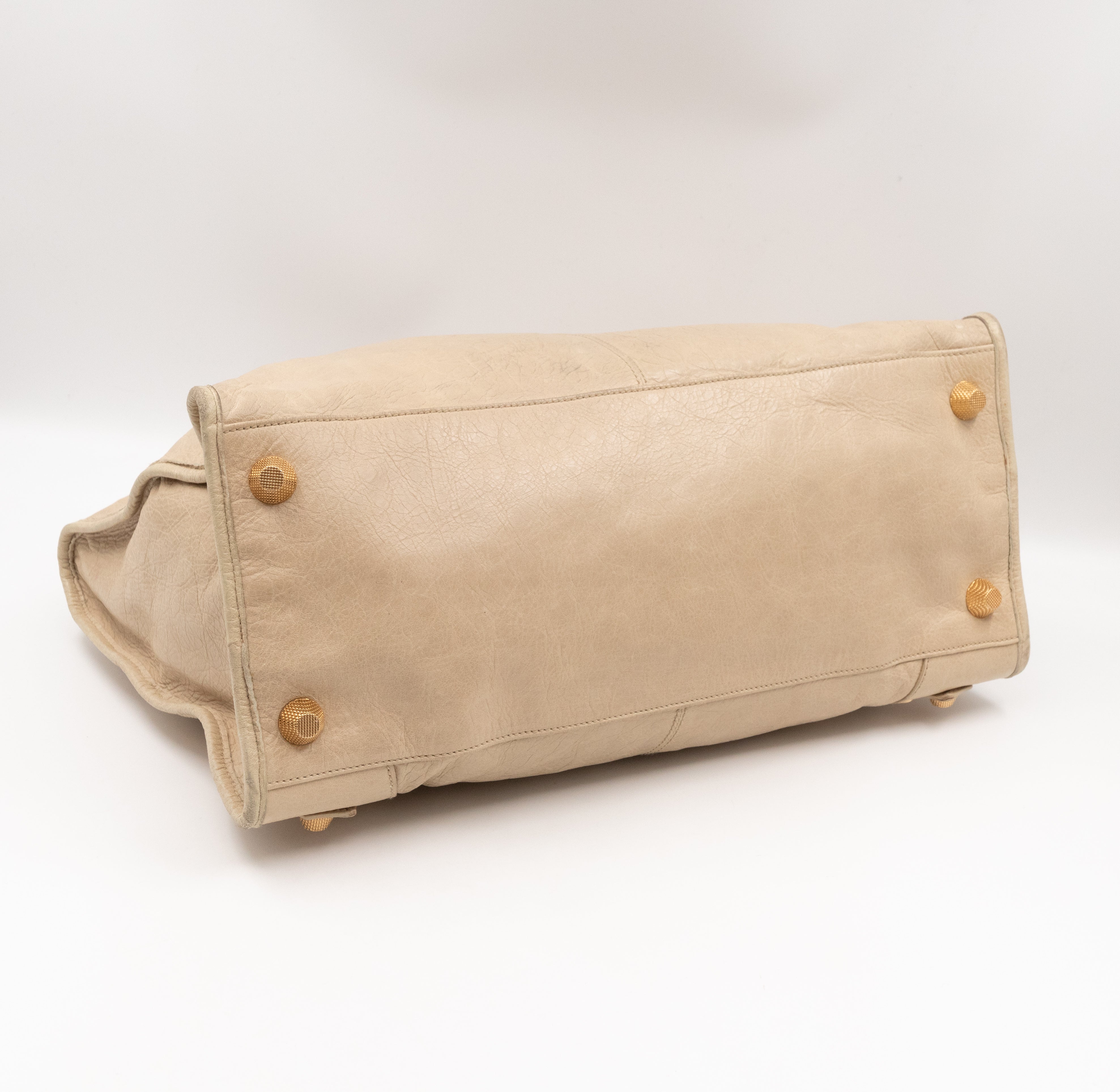 Work Giant 21 Beige Leather Gold