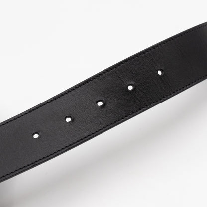 GG Marmont Wide Black Leather Belt 75 cm