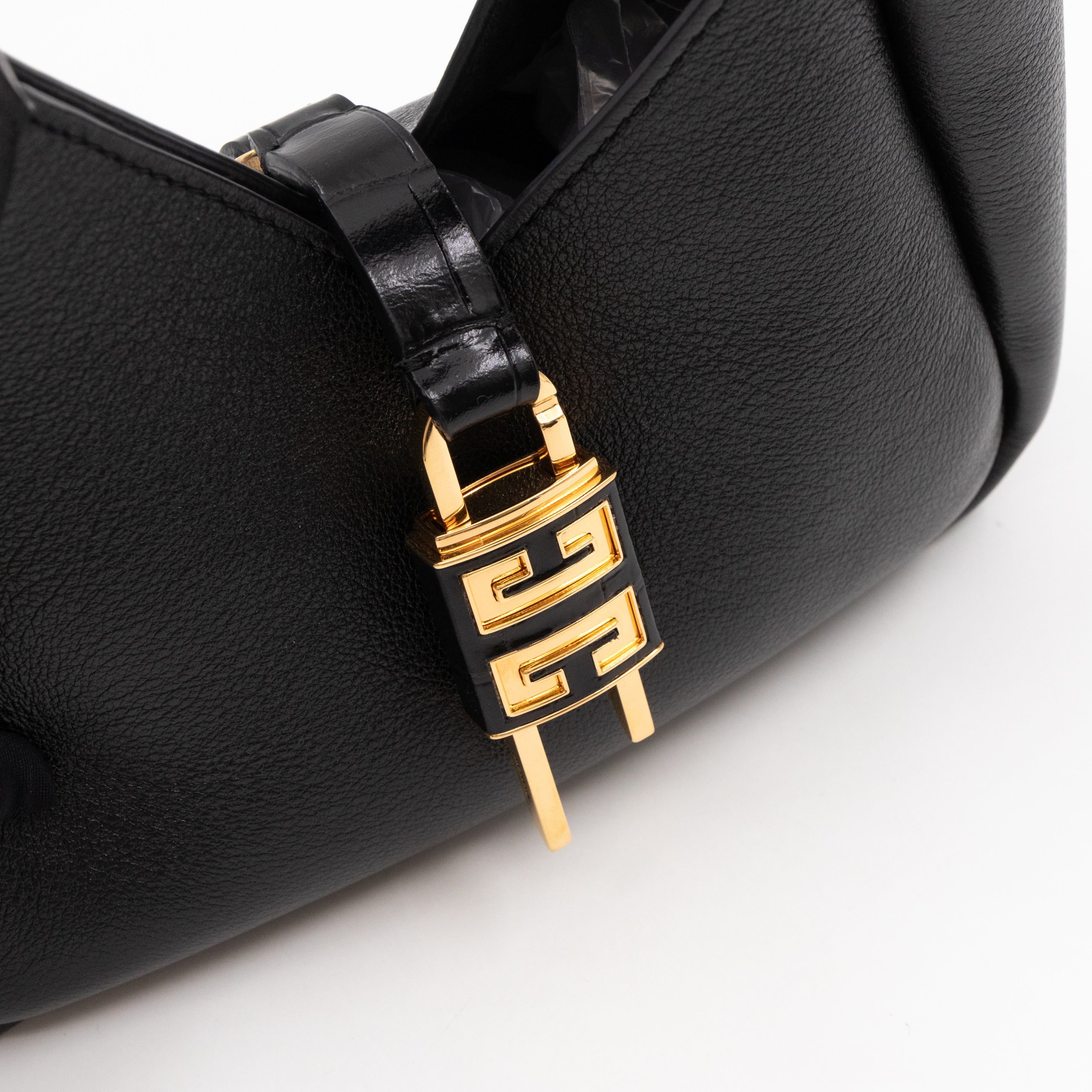Mini G-Hobo Bag Black Leather