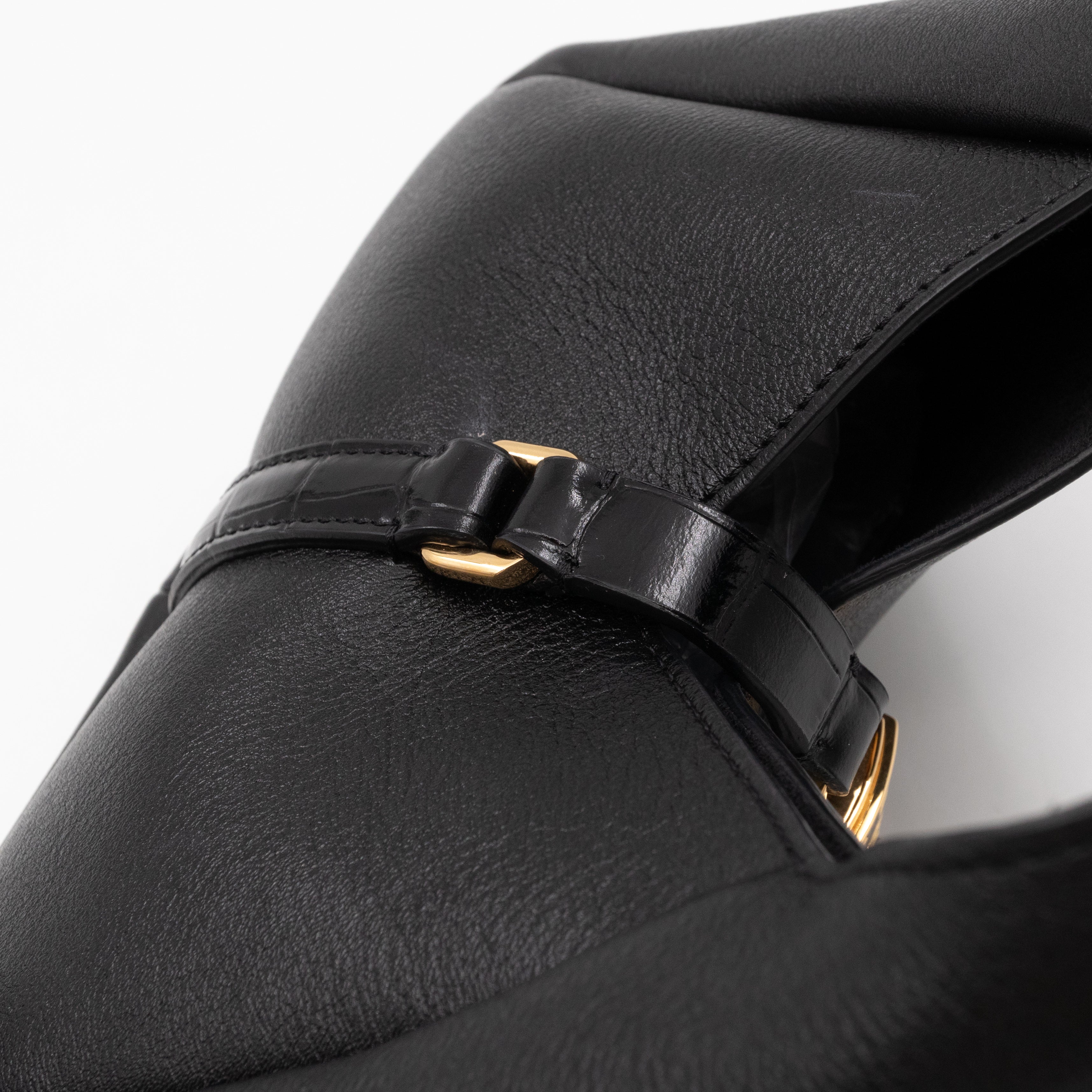 Mini G-Hobo Bag Black Leather