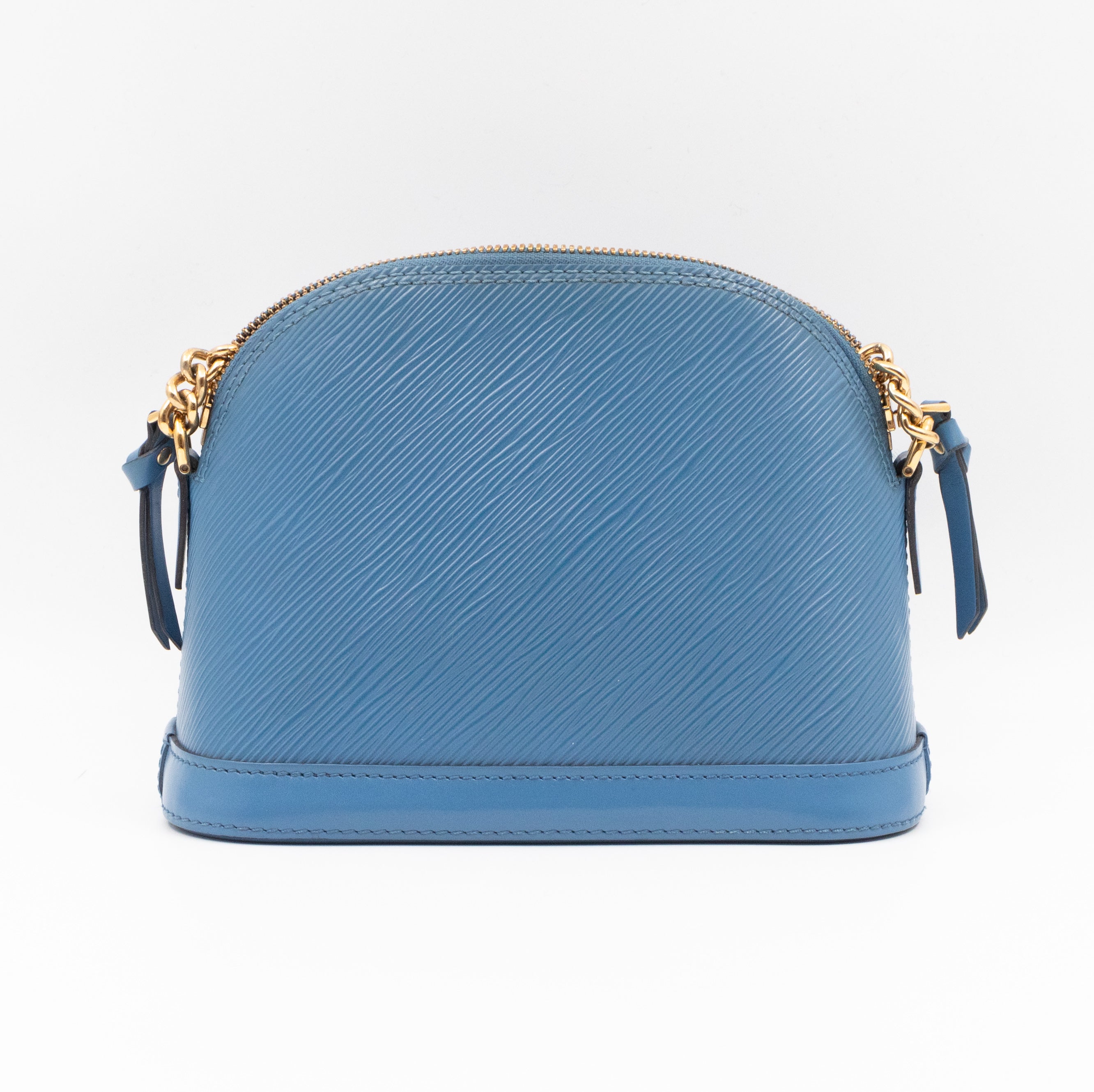 Alma Mini Chain Epi Leather Bleuet