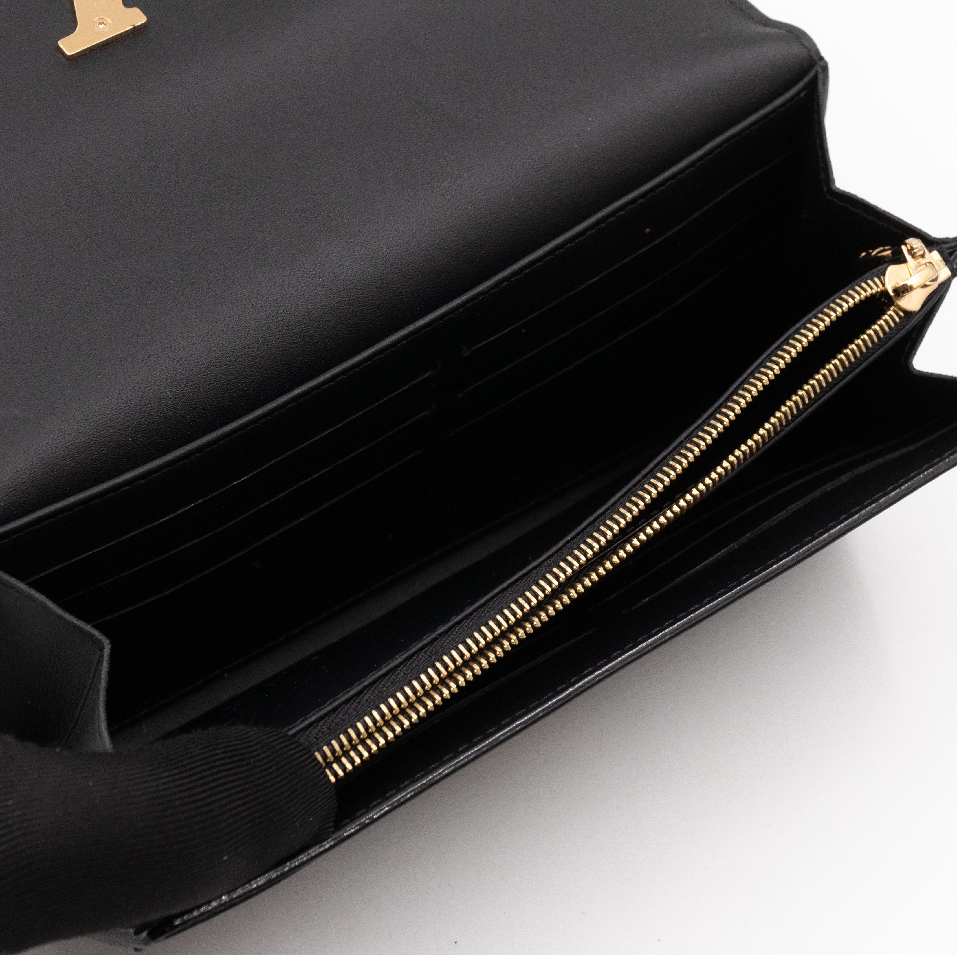 Louise Wallet Black Vernis