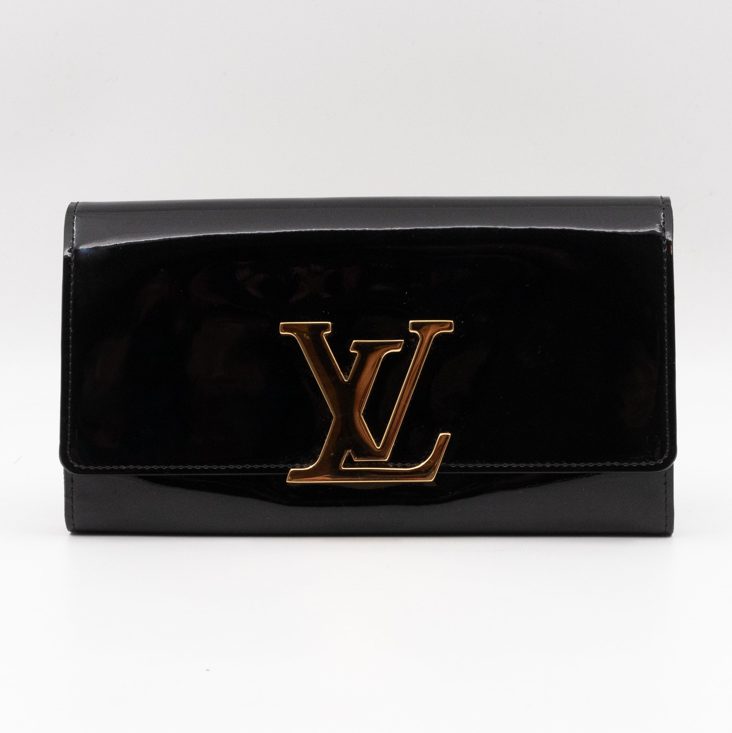 Louise Wallet Black Vernis