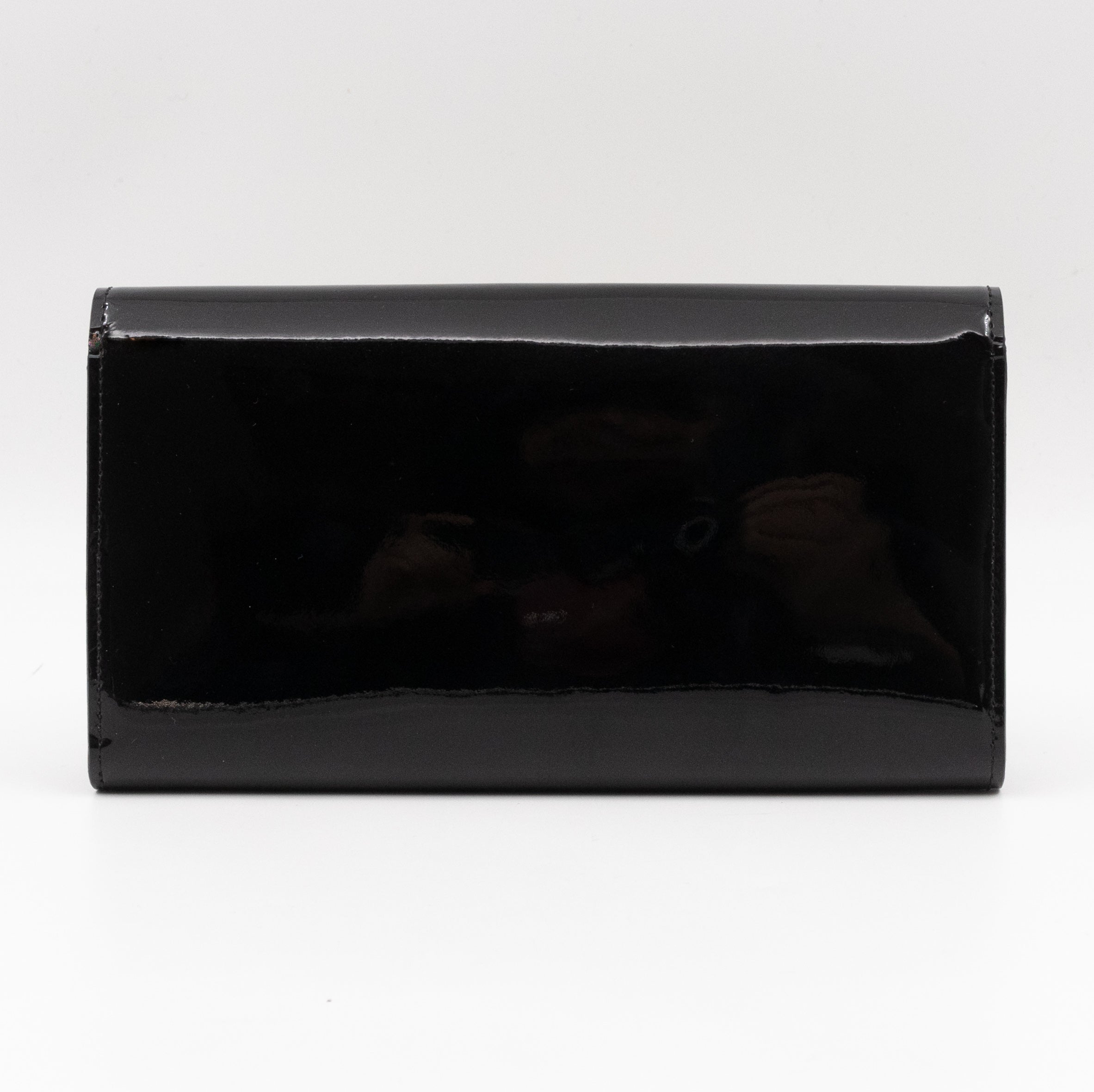 Louise Wallet Black Vernis
