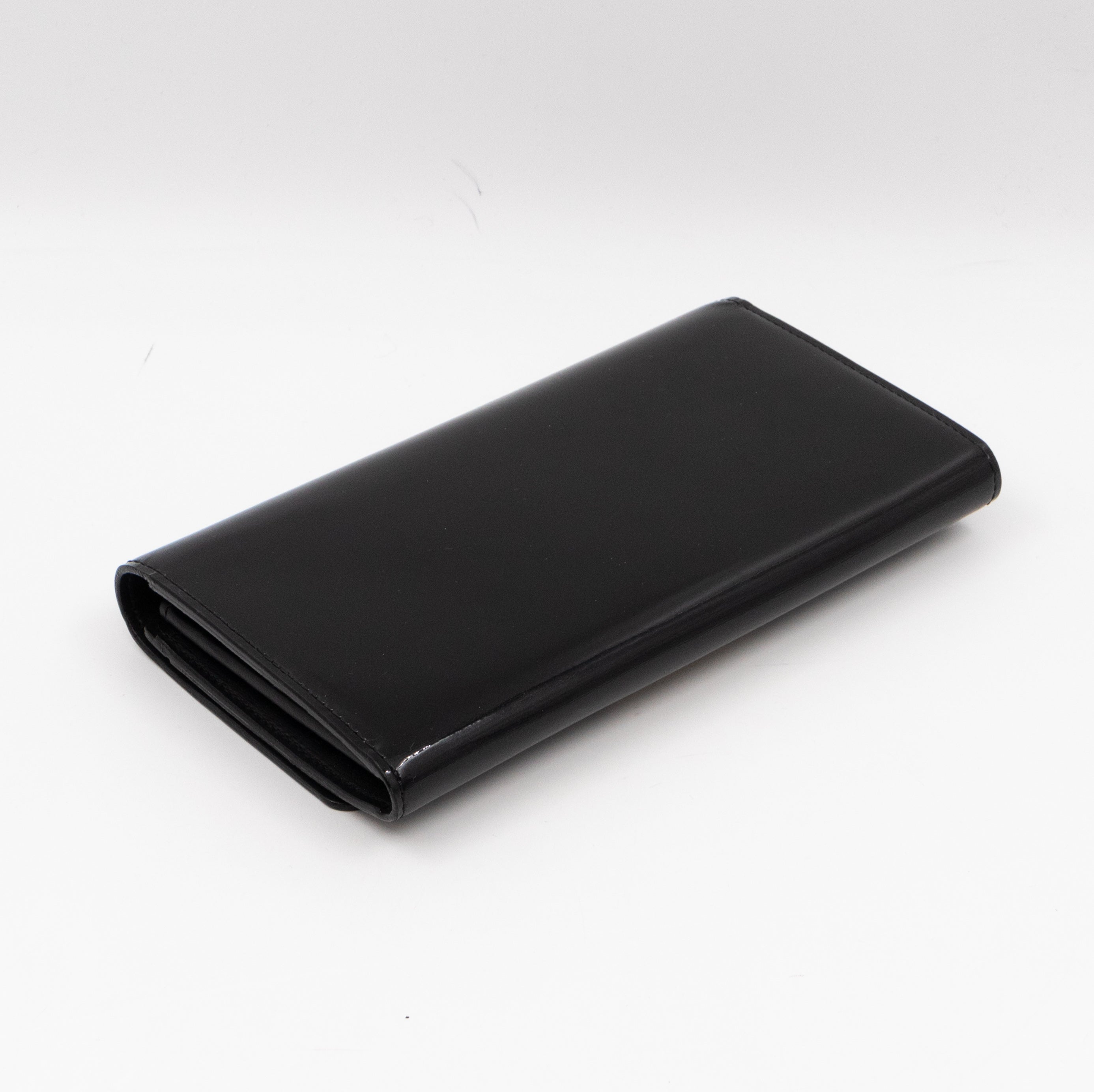 Louise Wallet Black Vernis