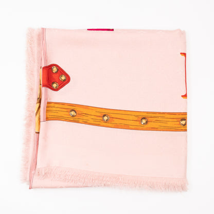 Monogram Shawl Summer Trunk Pink