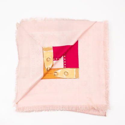 Monogram Shawl Summer Trunk Pink