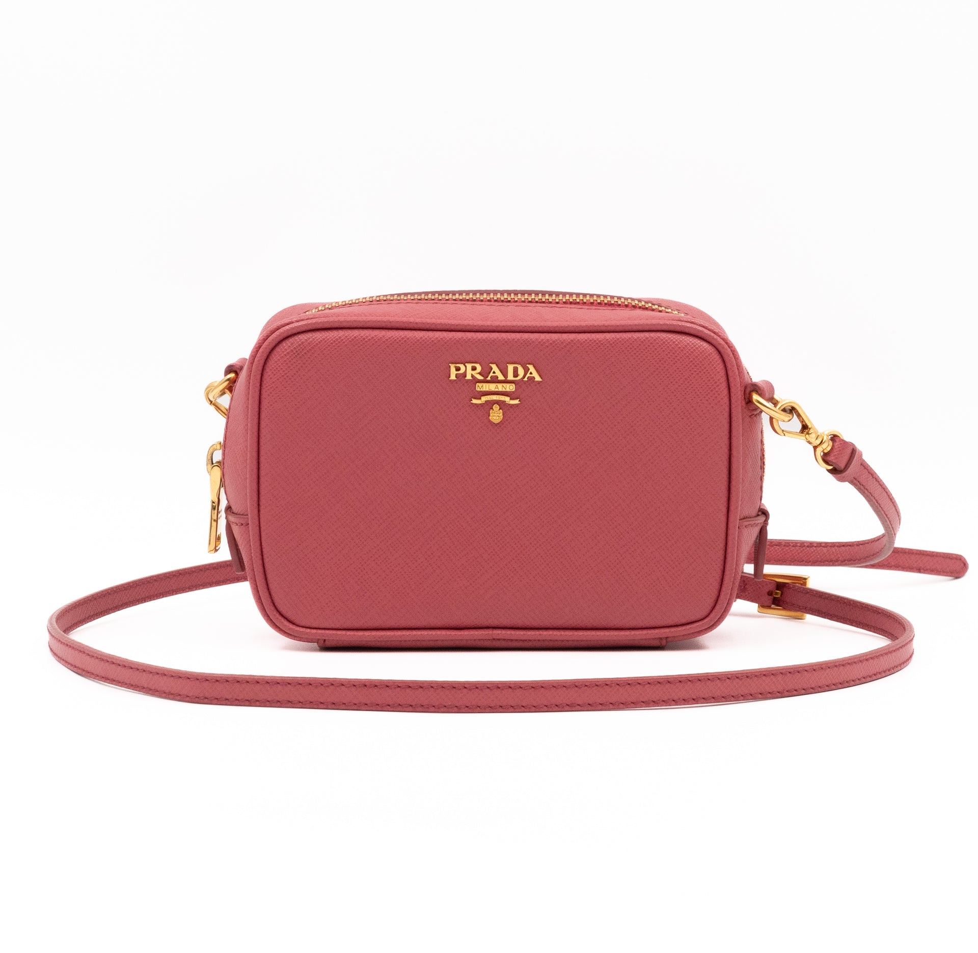 Prada Camera Bag Pink Leather – Queen Station - Main Image