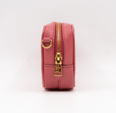 Camera Bag Pink Leather