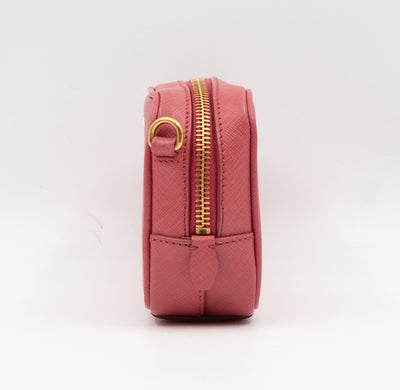 Camera Bag Pink Leather