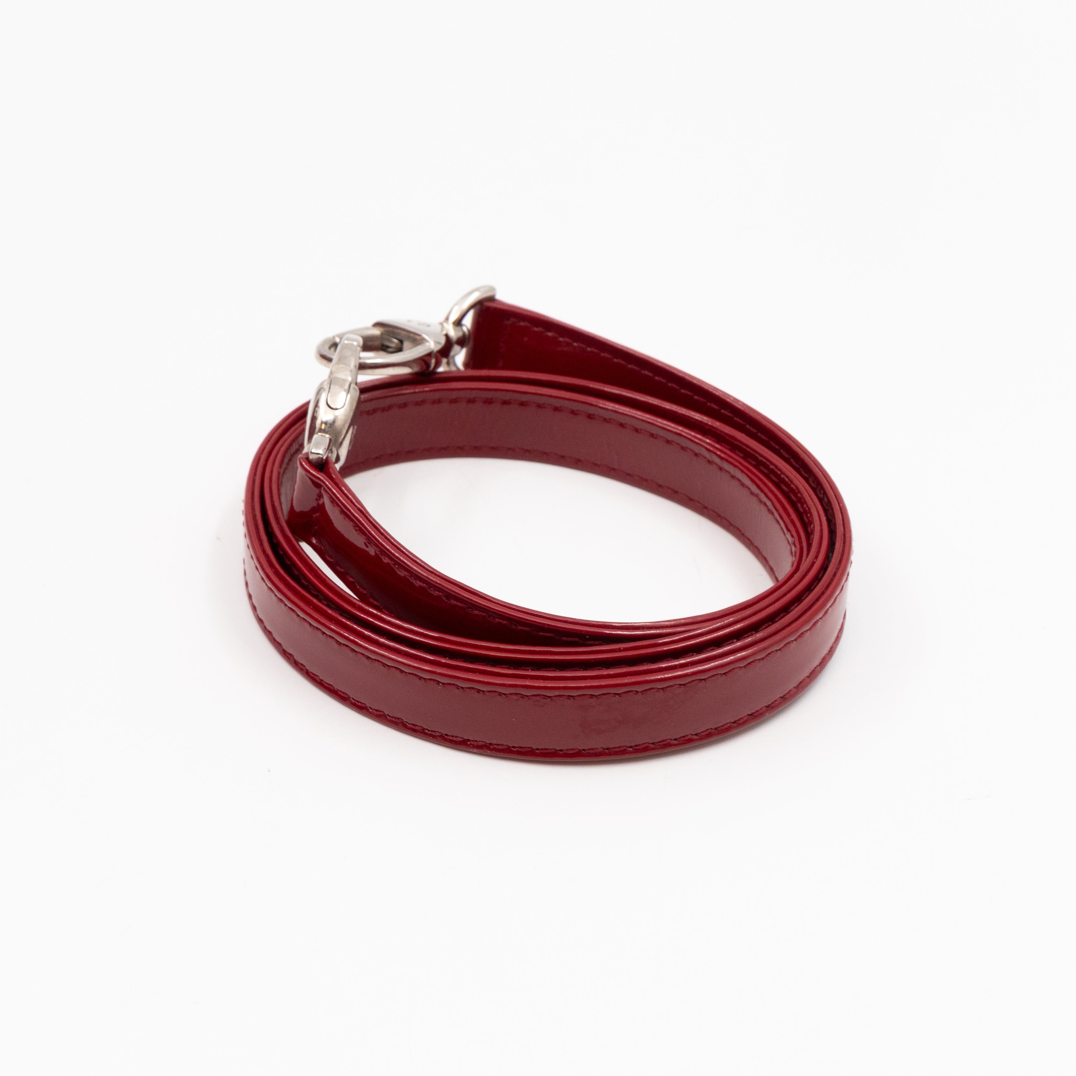Lady Dior Large Dark Red Patent Leather
