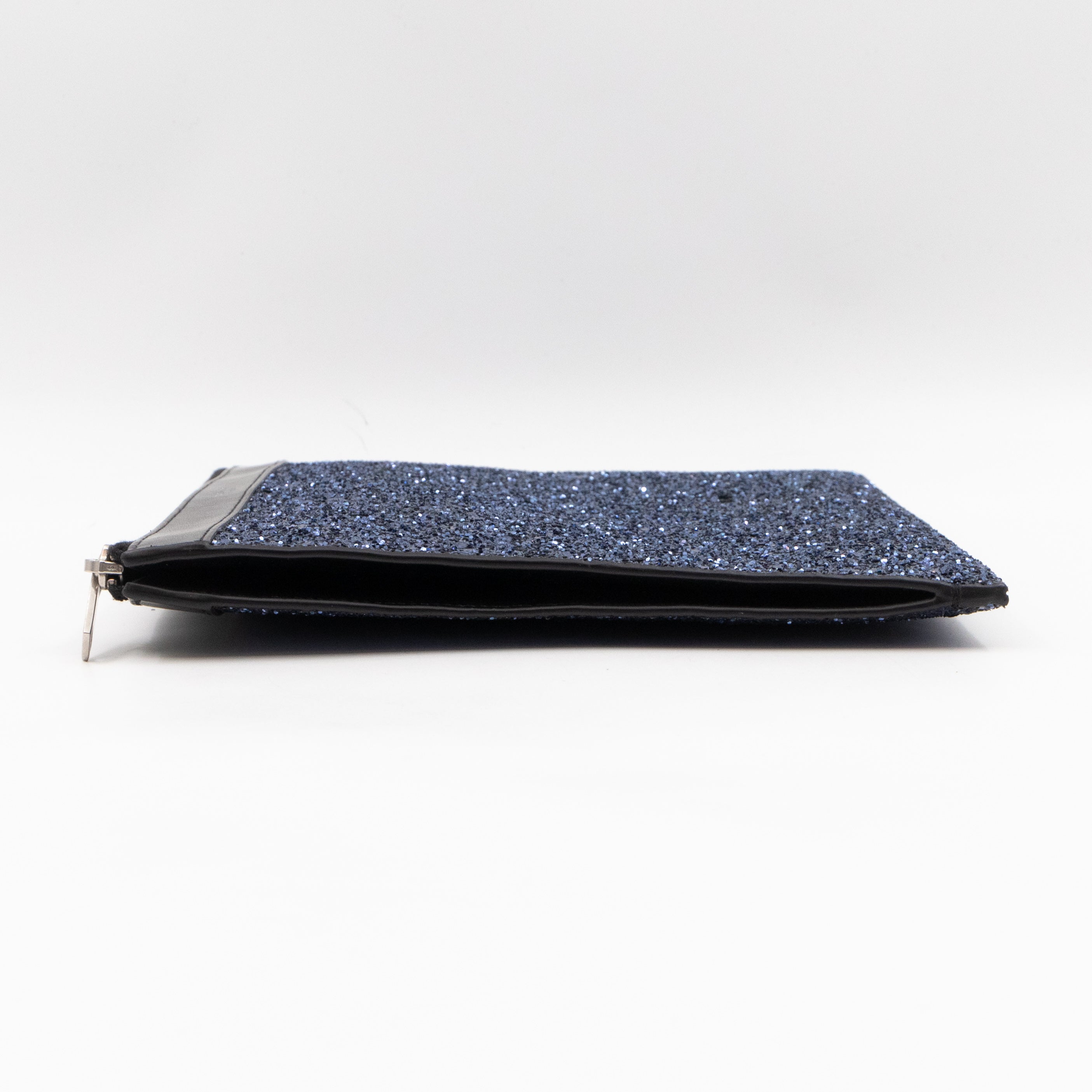 Folio Clutch Blue Glitter