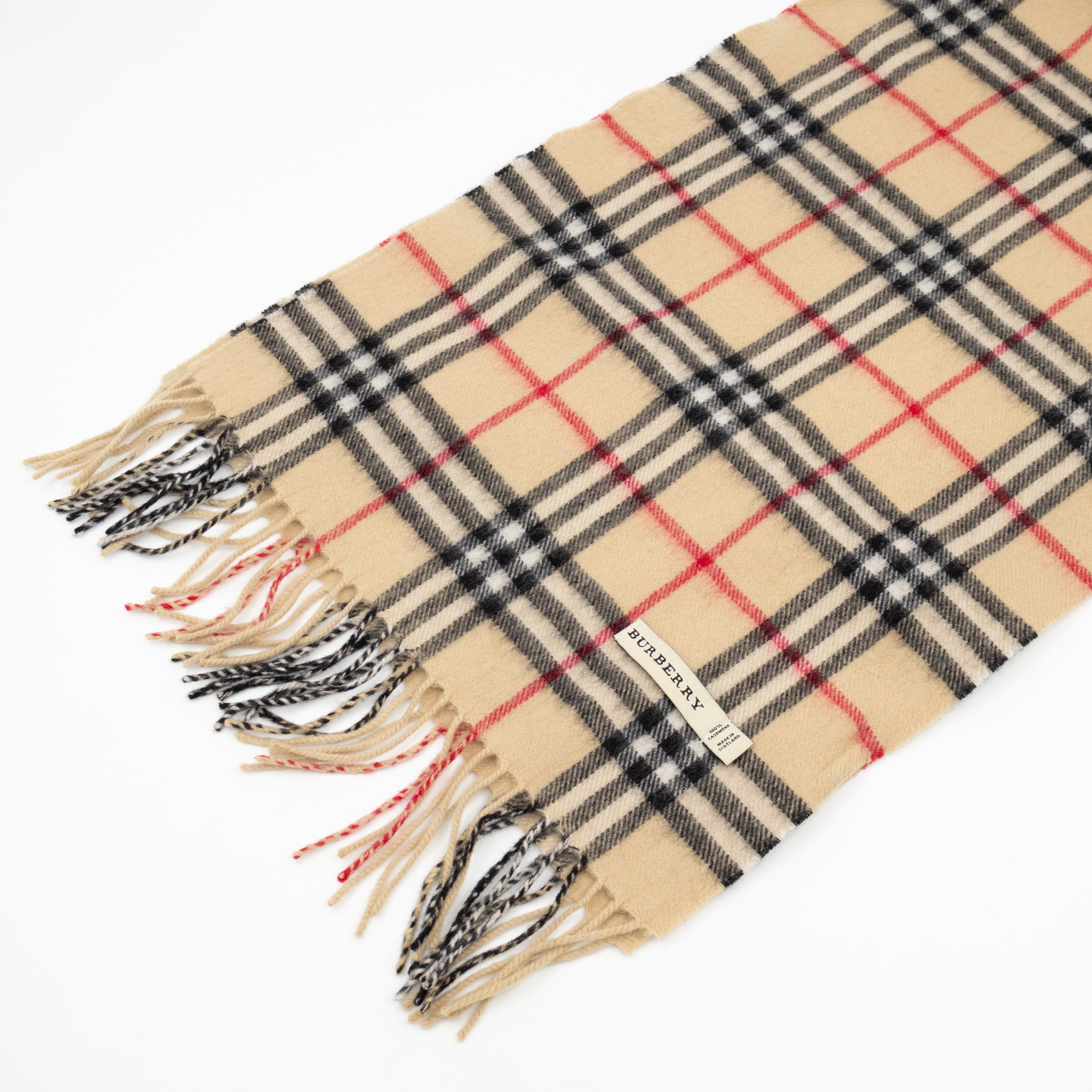 Vintage Cashmere Scarf House Check