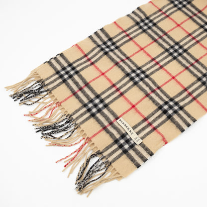 Vintage Cashmere Scarf House Check