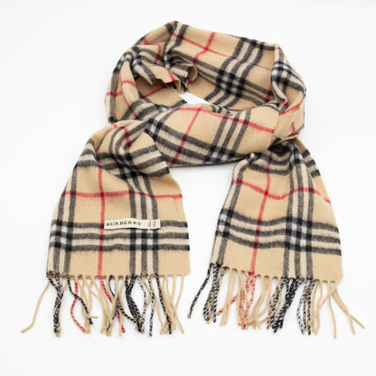 Vintage Cashmere Scarf House Check