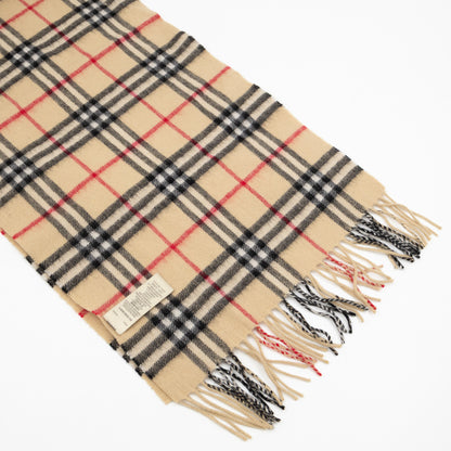 Vintage Cashmere Scarf House Check