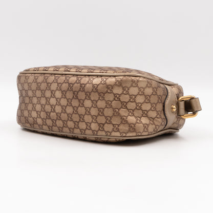 Sunshine Disco Crossbody Bag Micro Guccissima Champagne