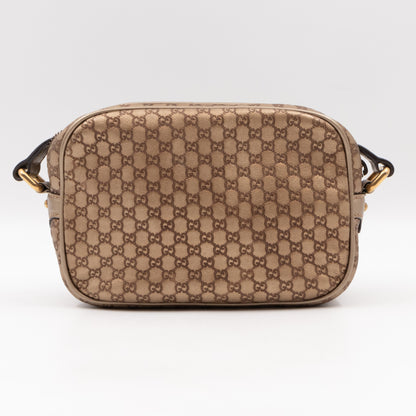 Sunshine Disco Crossbody Bag Micro Guccissima Champagne