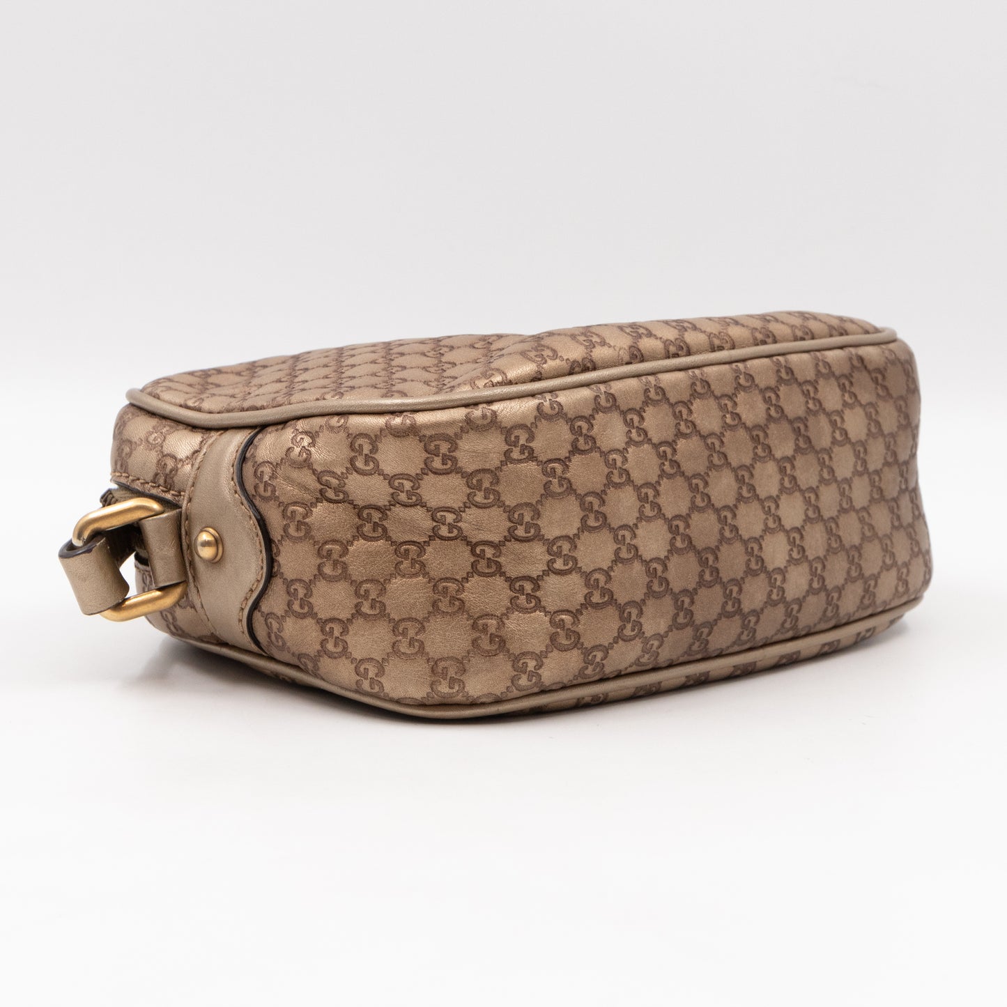 Sunshine Disco Crossbody Bag Micro Guccissima Champagne