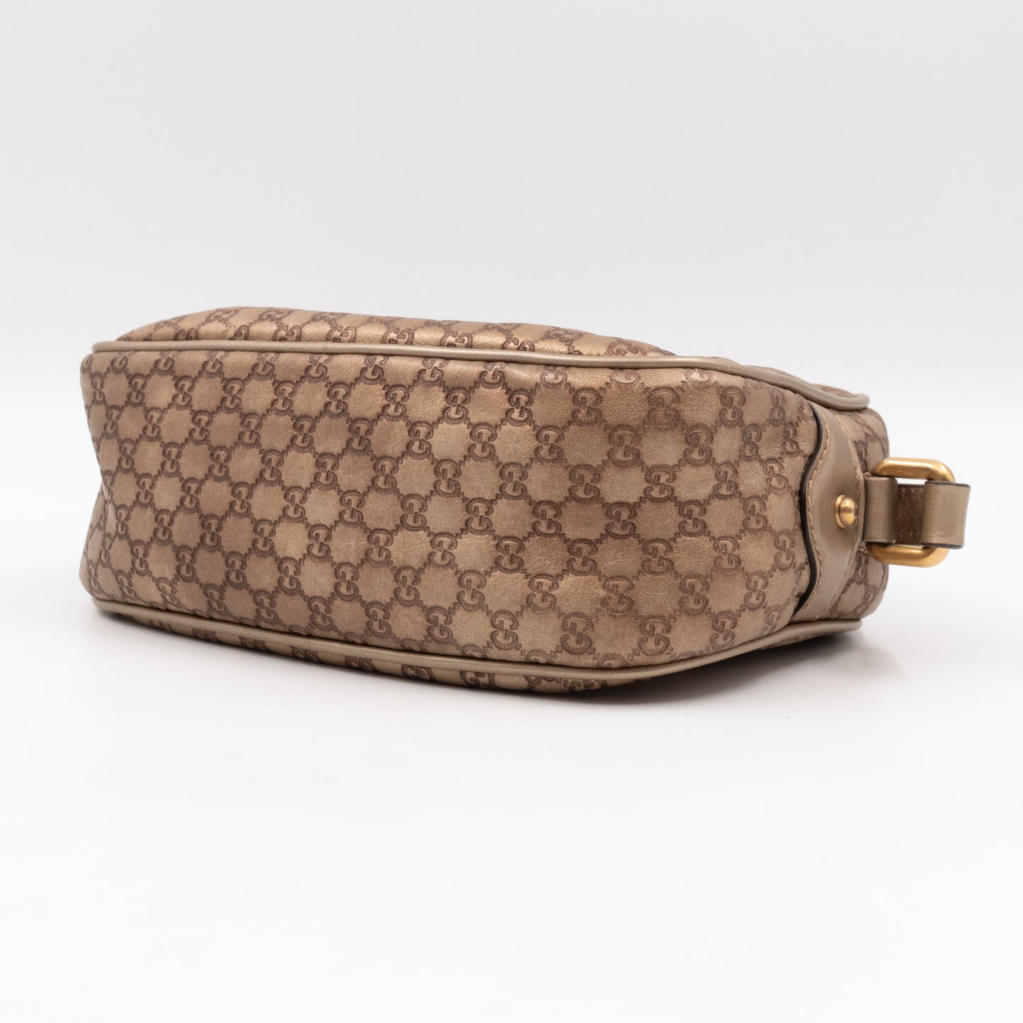 Sunshine Disco Crossbody Bag Micro Guccissima Champagne