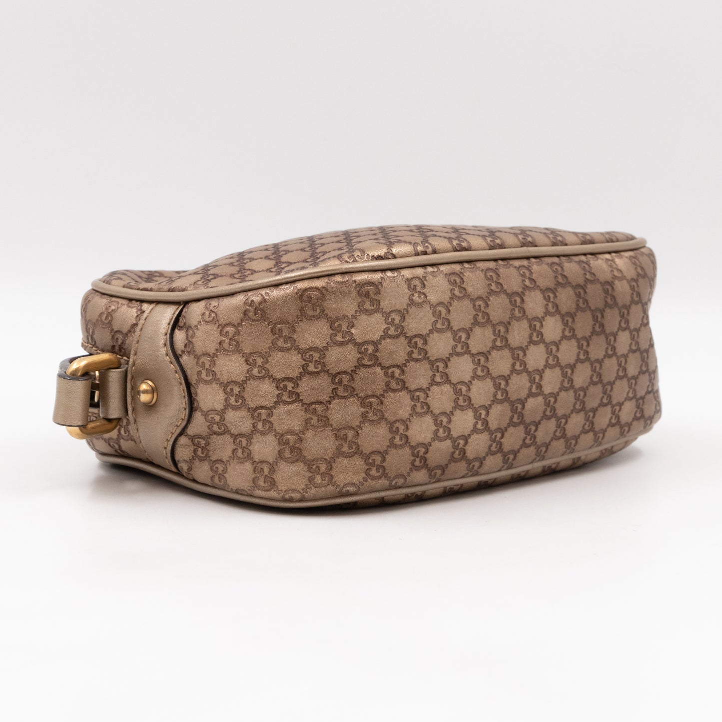 Sunshine Disco Crossbody Bag Micro Guccissima Champagne