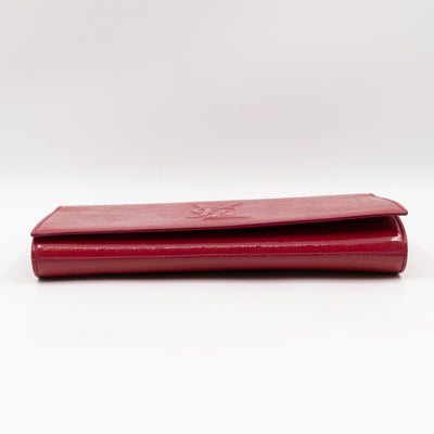Belle De Jour Clutch Patent Leather Red